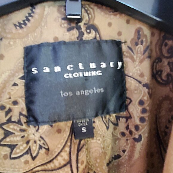 SANCTUARY CLOTHING Double Breasted Trench Coat Army Green - Picture 7 of 9